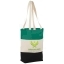 Colour-block 227 g/m² cotton tote bag