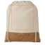Woods 175 g/m² cotton and cork drawstring backpack