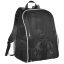 Goal backpack with mesh footbal compartment