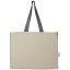 Pheebs 190 g/m² recycled cotton gusset tote bag with contrast sides 18L