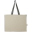 Pheebs 190 g/m² recycled cotton gusset tote bag with contrast sides 18L