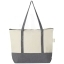 Repose 320 g/m² recycled cotton zippered tote bag 10L