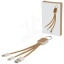 Bates wheat straw and cork 3-in-1 charging cable