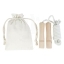 Denise wooden skipping rope in cotton pouch