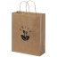 Kraft 80 g/m2 paper bag with twisted handles - medium