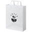 Kraft 80-90 g/m2 paper bag with flat handles - medium