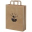 Kraft 80-90 g/m2 paper bag with flat handles - medium