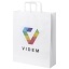 Kraft 80-90 g/m2 paper bag with flat handles - large