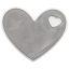 RFX™ S-12 heart M reflective PVC sticker