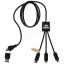 SCX.design C45 5-in-1 rPET charging cable with data transfer