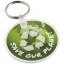 Tait circle-shaped recycled keychain