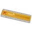 Ellison 15 cm plastic ruler with paper insert