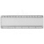 Ellison 15 cm plastic ruler with paper insert