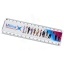 Ellison 15 cm plastic ruler with paper insert