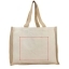Varai 340 g/m² canvas and jute shopping tote bag