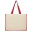 Varai 320 g/m² canvas and jute shopping tote bag 23L