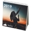 Classic monthly desktop calendar soft cover